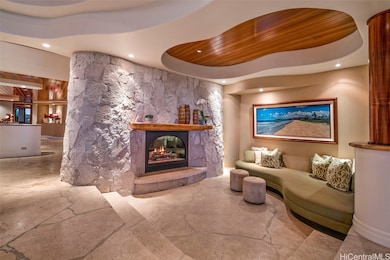 Rich in architectural detail, the home includes a