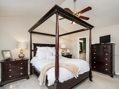 Master Bedroom with Vaulted Ceilings