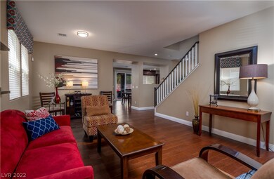Entire 1st floor has wood flooring that extends up