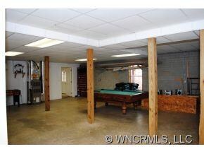 Unfinished baesment space