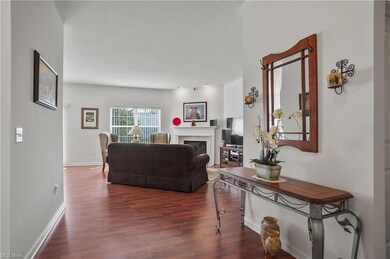 View front hall to living room