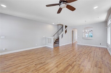 Living Room showing Stairs