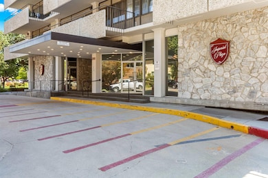 Property entrance with stone siding