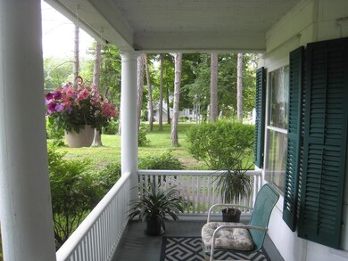 Front, covered siting porch.