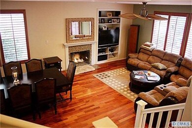 Open living and dining room - notice the gorgeous 