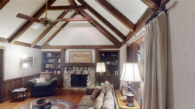 warm by the fire in this rustic beamed cathedral f