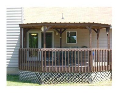 Exterior Back. covered deck