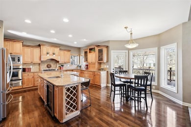 Beautiful maple cabinetry
