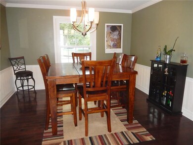 Large dining room for enjoying family dinners and 