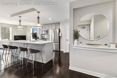 Welcoming entry view, open plan condo space
