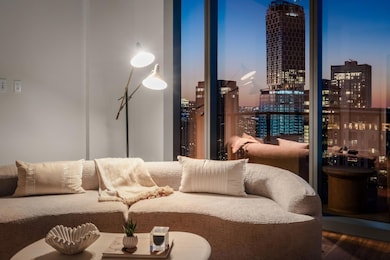 Bedroom featuring a city view