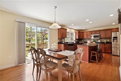 Stunning Eat-In kitchen with convenient access thr