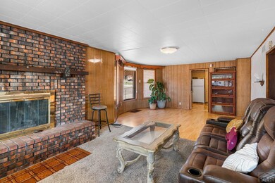 front/living room w fireplace
