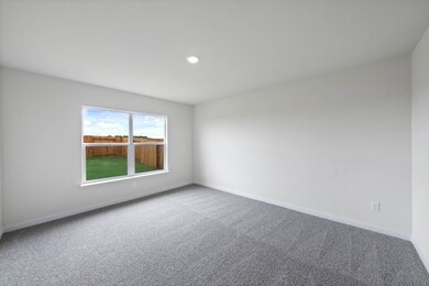 Unfurnished room with carpet and recessed lighting