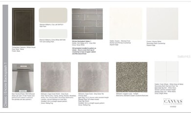 Design selection.  Home is under construction and 