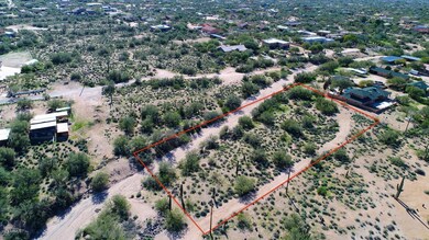 drone view from northeast