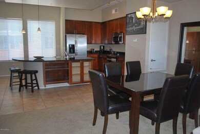Dining area and kitchen