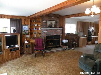Living Room Woodburning fireplace