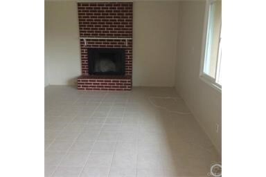 Living room with fireplace