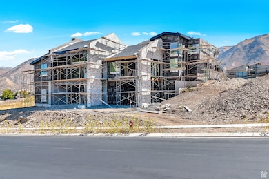 Rear of the home in progress