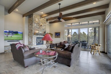 Stone Fireplace