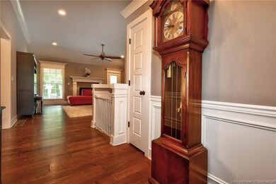 Entry way into Great Room with 10 ft ceilings