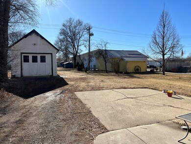 garage and back yard