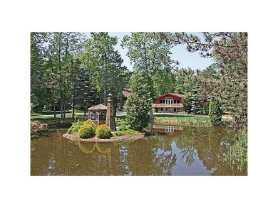 Exterior Front. Breathtaking..lighted gazebo and l