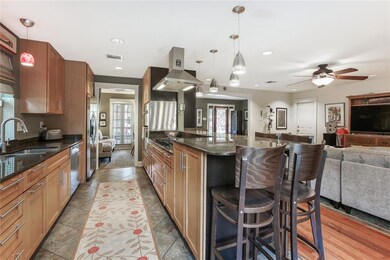 Kitchen overlooking Living Room
