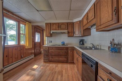 Kitchen facing lake side