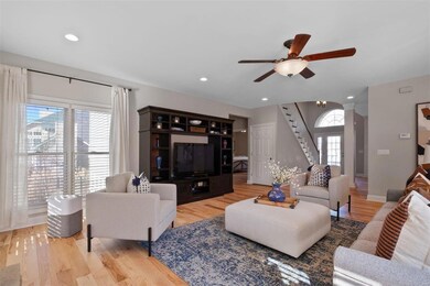 Large great room walks out to patio and pool.