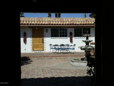 Portico to courtyard