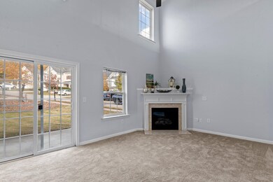 Gas log fireplace