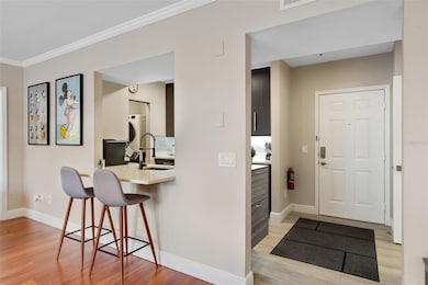 Foyer and kitchen