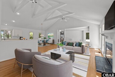 Virtual staging of living room