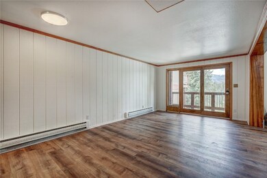 Living room with large attached deck