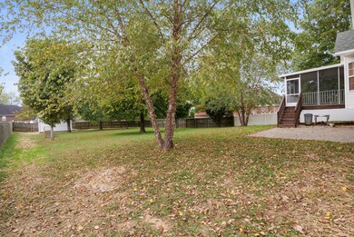 Another view of the backyard from the left side of the house.