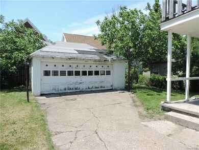 Garage & back yard area.