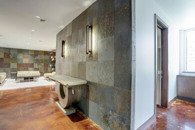 Foyer -- the unit features contemporary touches an