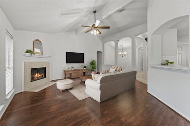 The virtually staged family room...imagine how you