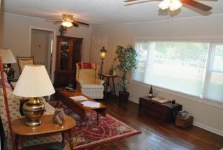 Formal living area with large picture window to bring in natural light