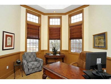 Den. The private turret den offers a quiet place t