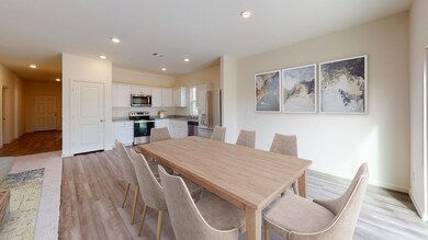 Open concept living & dining area