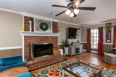 Inviting living / great room with hardwood floors,