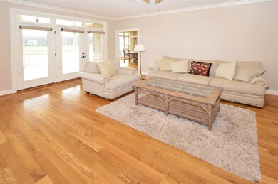 Living room with lots of natural light.