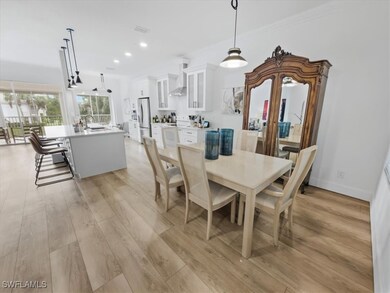 Dining area with an open layout that connects seamlessly to other living spaces.