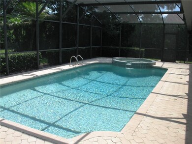 Pool with brick paver patio