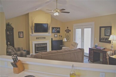 Open Floor plan has Kitchen open to Dining & Living.