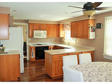 Kitchen. Kitchen with hickory cabinets and Corian 