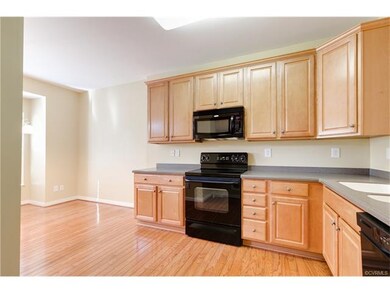 View of Kitchen from Hallway Door.
